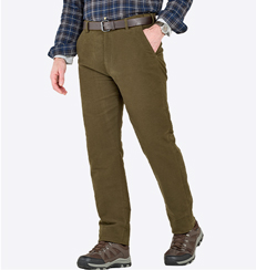 Pegasus Moleskin Trouser with Hidden Stretch Waist - MT351